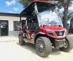 2025 Evolution D-Max GT4 Flamenco Red | 4-Seater with 24-Speaker Sound