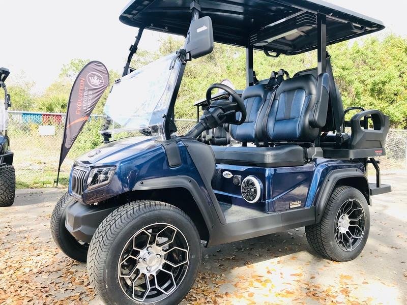 2025 Evolution D5 Ranger 2+2 Plus Mediterranean Blue | Cart with CarPlay