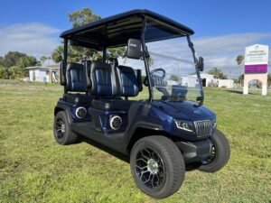 2025 Evolution D5 Ranger 4 Plus Mediterranean Blue | Cart with CarPlay